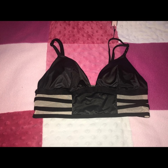 NWT VS Satin (like) Bralette lightly lined Small - Picture 2 of 8